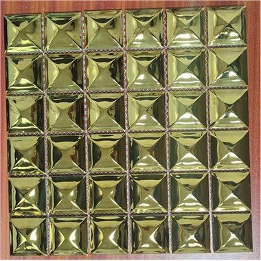 Backsplash mozaik iz nerjavečega jekla