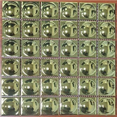 Backsplash iz mozaičnih ploščic iz nerjavečega jekla